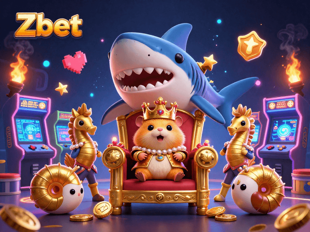 Zbet offers exciting casino gaming experiences with unique features and engaging elements in a colorful 3D scene.