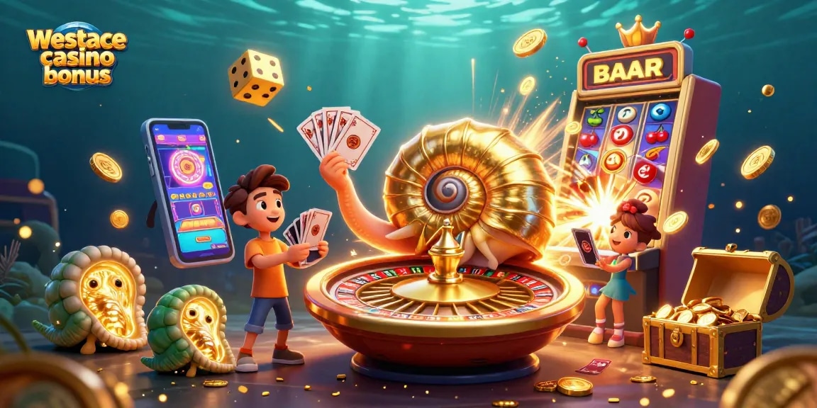 Geniet van de WestAce casino bonus terwijl de nautilus roulettebeelden en glinsterende ammonieten omringen.