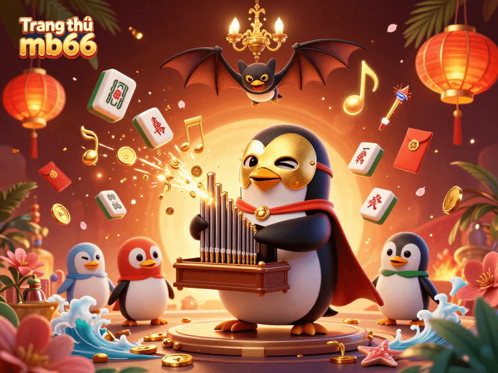 Experience thrilling moments at Trang chủ mb66 with a vibrant 3D casino scene filled with excitement.