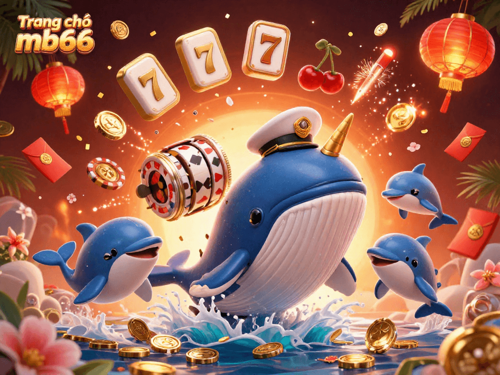 Engage in thrilling gameplay at Trang chủ mb66 with exciting slots and a vibrant 3D casino scene.