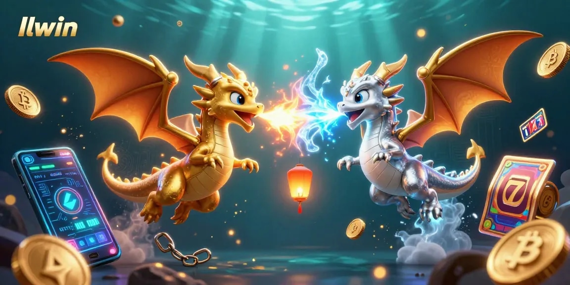 Experience thrilling slot adventures with llwin, featuring dynamic dragons and crypto coins in action.