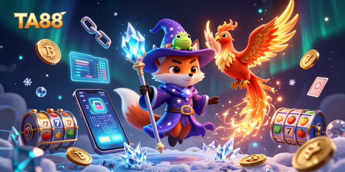 TA88 wizard fox and phoenix enhance the casino experience with colorful slot reels.