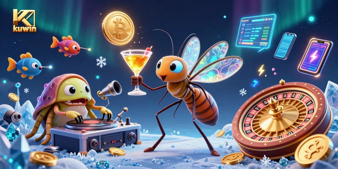 Engage with kuwin's thrilling fish shooting game featuring unique casino characters and vibrant visuals.