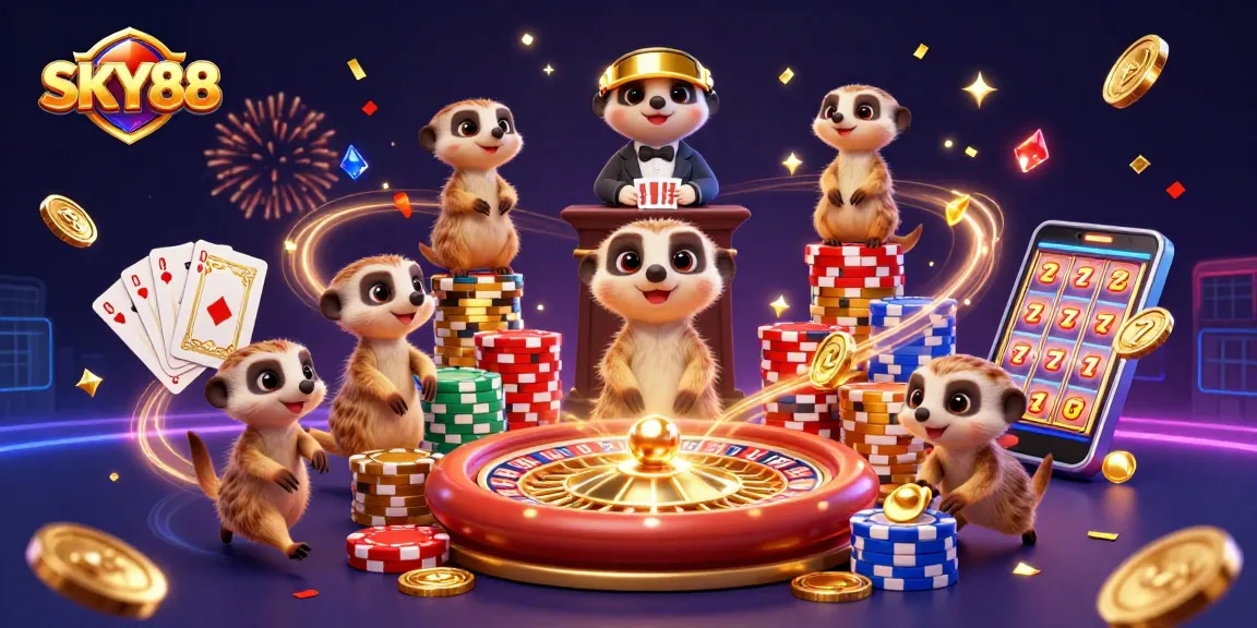SKY88 meerkats experience thrilling casino action with dynamic games and vibrant visuals