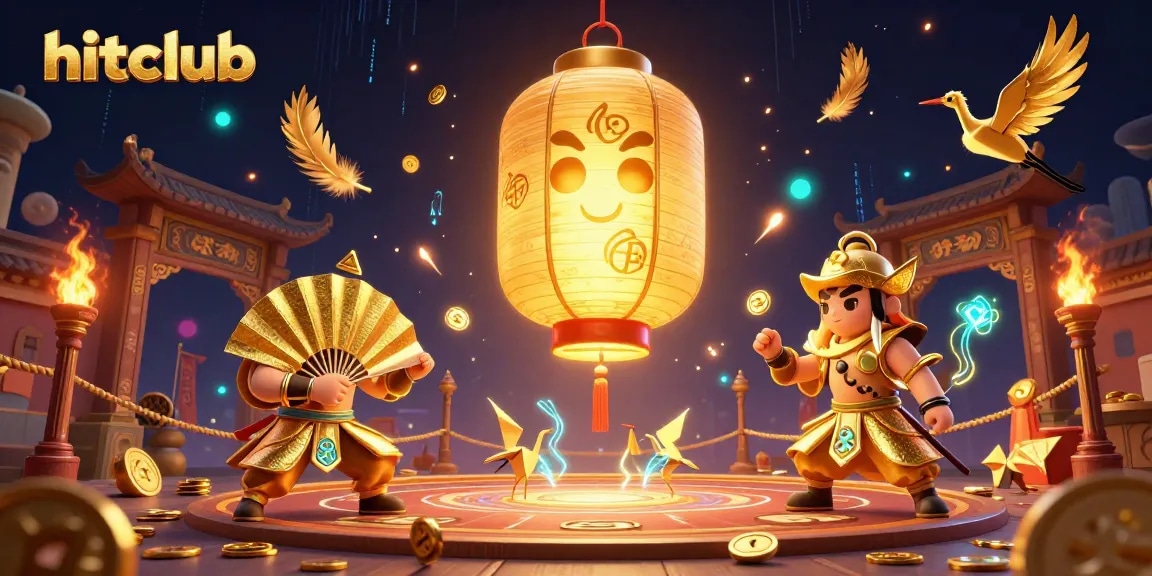 Hitclub's vibrant casino scene showcases winning spirits amidst golden gaming elements.