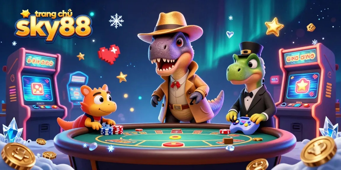 Experience high-stakes gaming at trang chủ sky88, where unique characters navigate casino challenges.