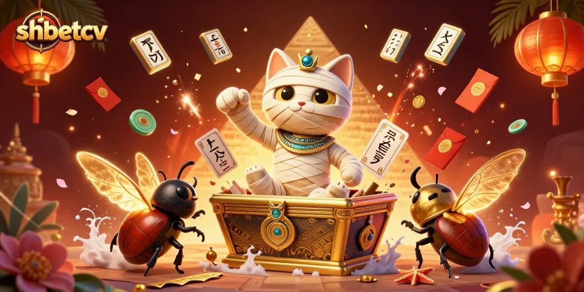 Engage in thrilling gameplay adventures at shbetcv with unique Egyptian-themed characters and casino elements.