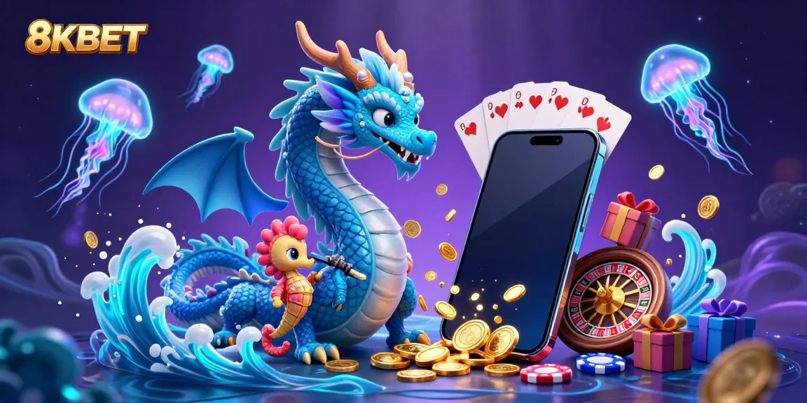 Experience the thrill of 8KBET with vibrant slot games and magical underwater characters in advanced 3D art.