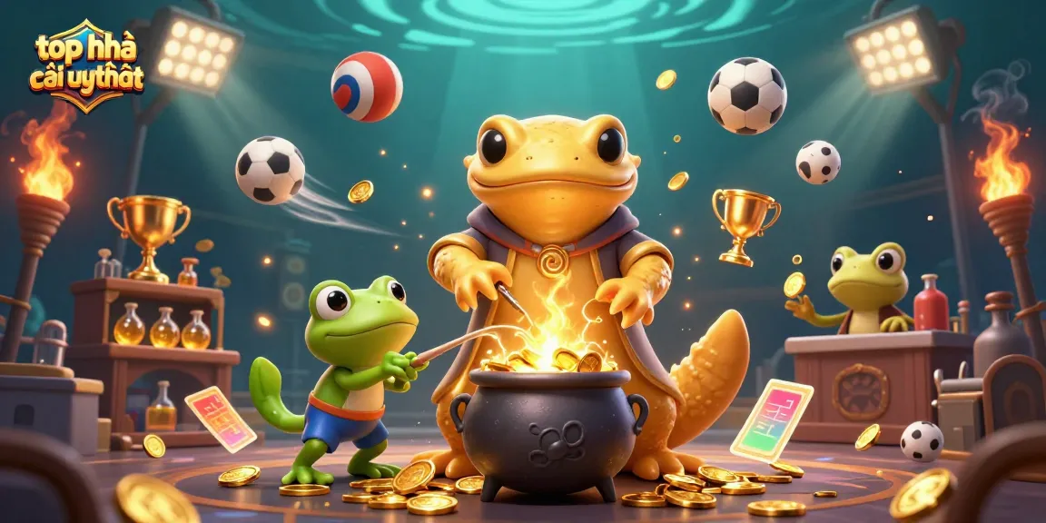 Experience the excitement of top nhà cái uy tín with 3D golden alchemist transforming elements in a vibrant casino scene.
