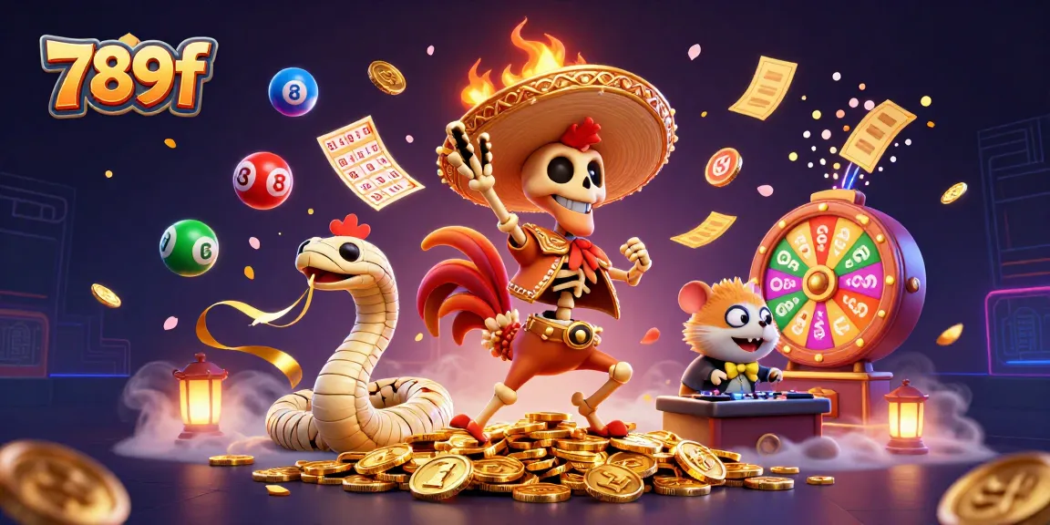 Engage with vibrant gambling action featuring 789f's lively lottery scene with colorful elements.
