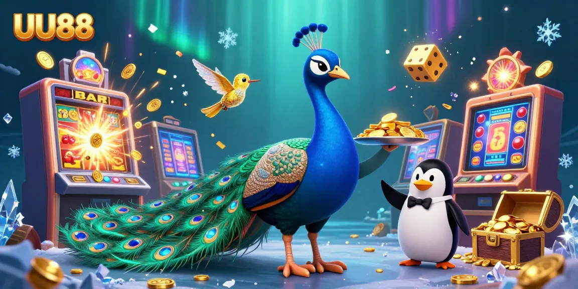 Experience exciting gameplay with UU88 in a vibrant casino scene featuring jackpot wins and exquisite characters.