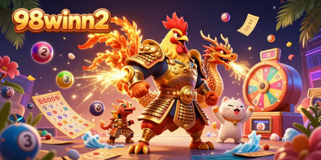 Experience exciting wins with joyful 98winn2 characters in a vibrant casino fantasy