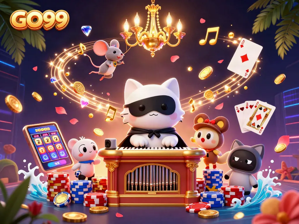 Engage in thrilling actions at GO99 casino with vibrant characters and dynamic gaming elements.