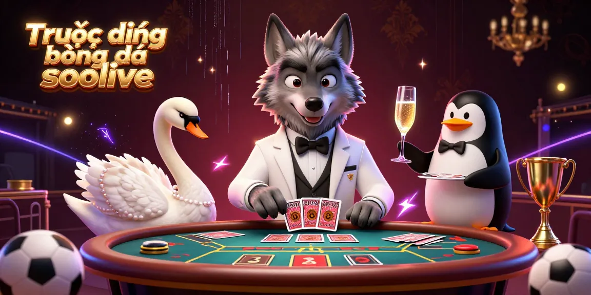 Watch Trực tiếp bóng đá socolive with exciting sports betting elements in a vibrant gambling scene.