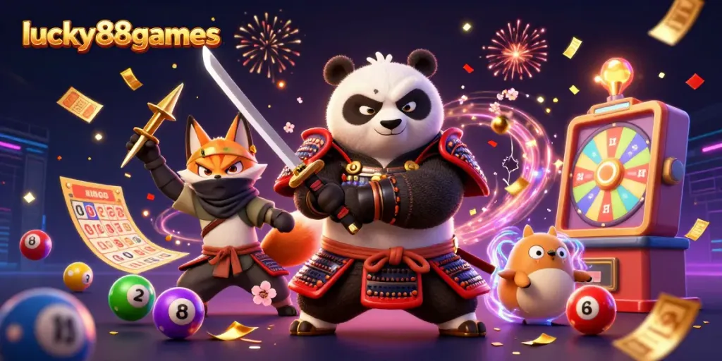 Spin and win with lucky88games while enjoying thrilling lottery games and vibrant illustrations!