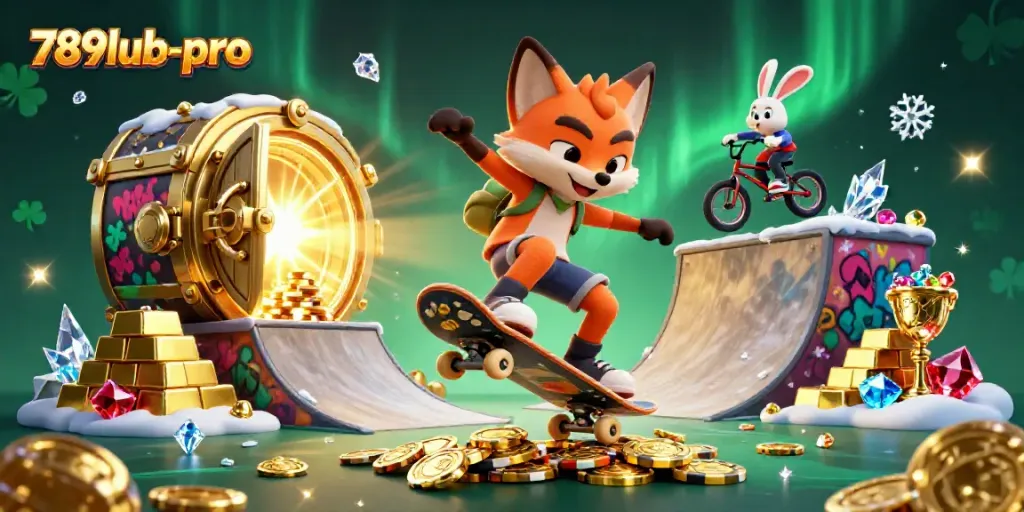 Engage with exciting games at 789lub-pro, featuring vibrant casino-themed fun and 3D animated characters.