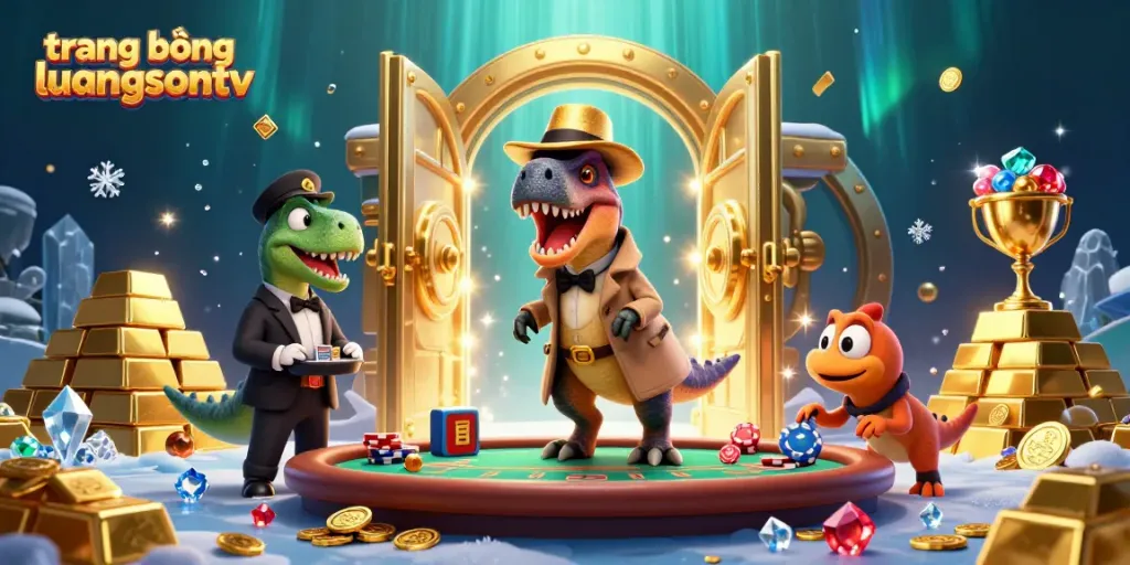 Experience thrilling bets at trang bóng luongsontv with colorful casino elements and dynamic characters.