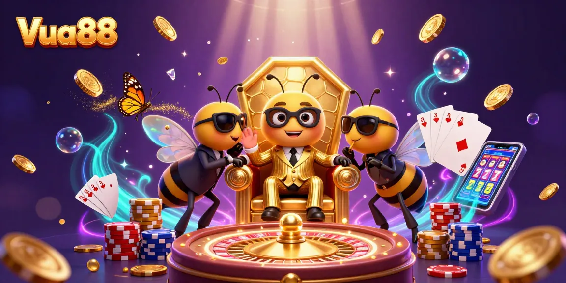 Experience the lively world of Vua88 with animated games, bounty rewards, and dazzling visuals.