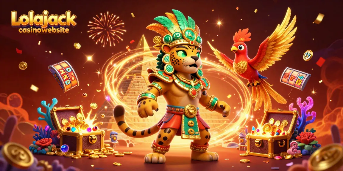 Experience excitement at Lolajack casinowebsite with vibrant 3D casino-themed elements and stunning visuals.