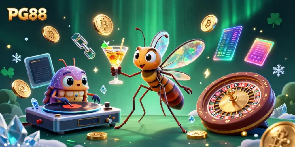 Experience the excitement of PG88 casino games with vibrant visuals and lively characters.