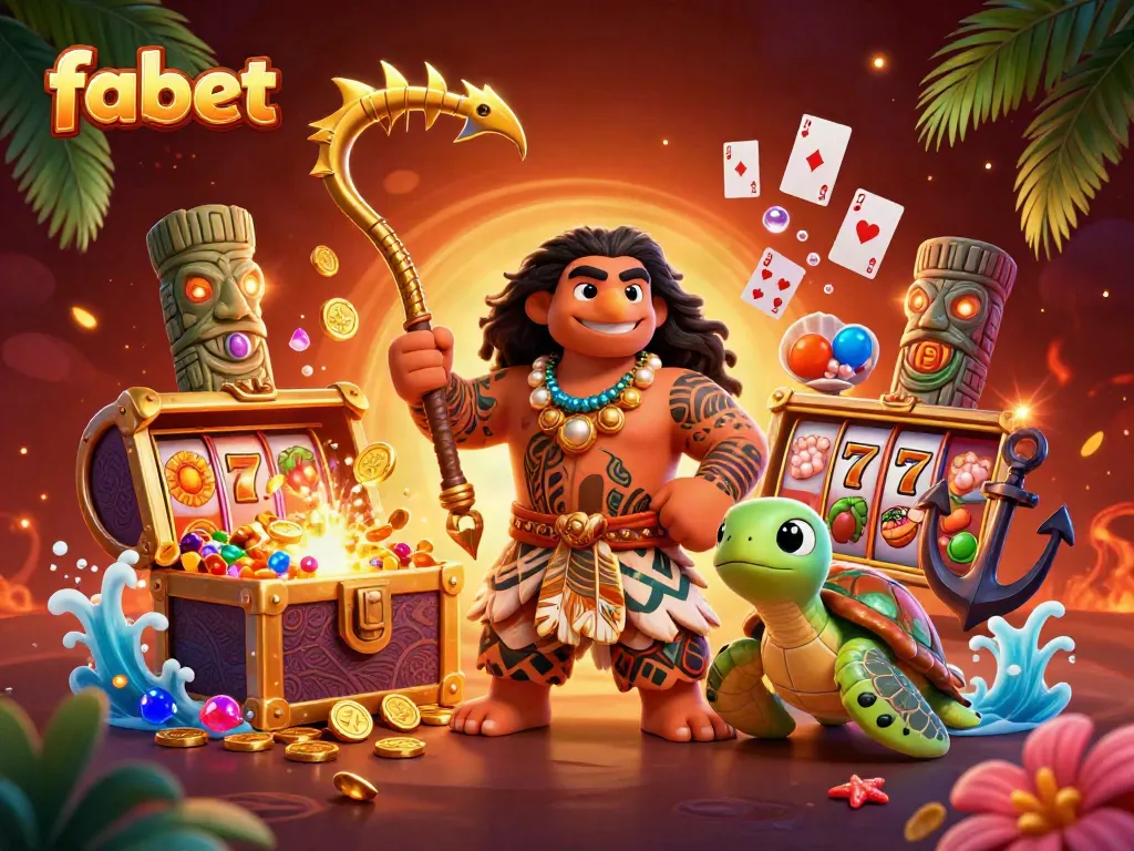 Experience exciting slot games with fabet's vibrant underwater adventure featuring dynamic characters and casino elements.