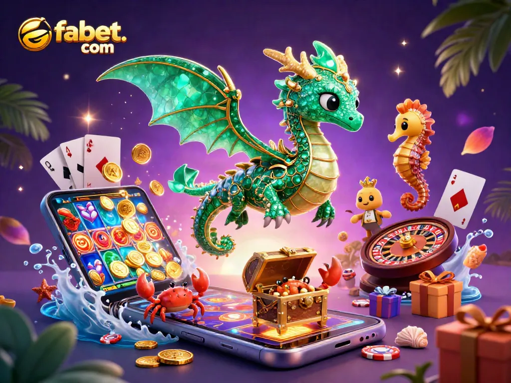 Experience thrilling games at fabet. com with rich 3D illustration of casino action.