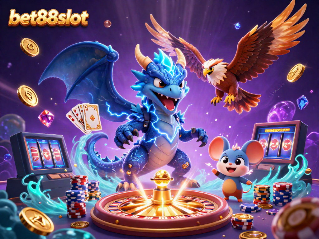 Engage with thrilling games at bet88slot featuring vibrant scenes of casino excitement.